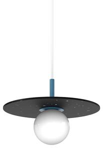 Swedish Ninja - PLUTO LITTLE Charcoal Black - Hängande lampa - Scandi Blue - Ø33 x H23 cm