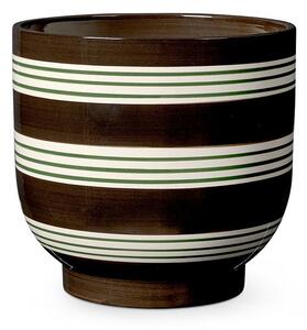 Kähler - Omaggio nuovo vase - Vas - Brown - 19 cm - H14,5 x D10,5 cm