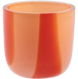 Kodanska - Flow Egg Cup - Äggkoppar - Pink W. Red Stripes - H4,5 x D5 cm