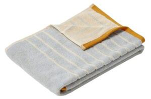 Hübsch - Promenade towels - Handduk - Sand/blue/orange - 50x100 cm