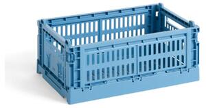 HAY - Colour Crate Recycled - Lådor - Sky Blue - W: 17 x L: 26,5 x H: 10,5 cm