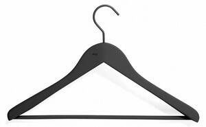 HAY - Soft Coat Hanger 4-pack - Galge - Wide Black w. Bar - W44 x H27 (4 pcs)