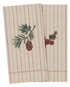 Maileg - Napkin, Brindille de noël - Servetter - Small - 16,5 x 8,25 cm