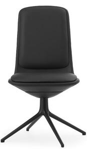 Normann Copenhagen - Off Chair Low - Kontorsstol - Ultra Leather / Black Aluminium - H100,8 x W70,5 x D70,5 x SH47 cm / 13,8 kg