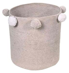 Lorena Canals - Baby Basket Bubbly - Förvaringslåda för barn - Grey - H30 x Ø30 cm