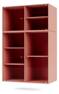 Montana - Ripple Cabinet III - Suspensionrails - Vitrinskåp - Rhubarb - W69,6 X H105 X D38 cm