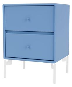 Montana - DRIFT - With white legs - Sängbord - Azure - B 35,4 x H 35,4 x D 30 cm