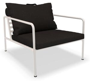 HOUE - AVON Lounge Chair - Trädgårdsstol - Char/Muted White - H58 x W81 x D99 x SH39 cm