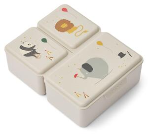 LIEWOOD - Driss Lunchbox - Matlåda för barn - 2334 Circus / Sandy - H6,5 x 15,5 x L19,5 cm