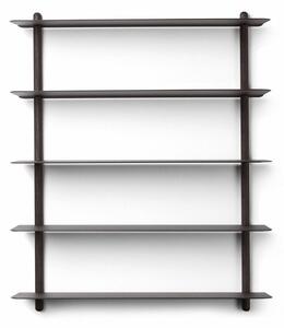 Gejst - NIVO - Hylla - E - Black Ash/Black - H: 76 x W: 64 x D: 16 cm