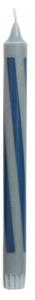 HAY - Pattern Candle - Stearinljus - Antrachite | Dark Blue - H24 x Ø2,2 cm