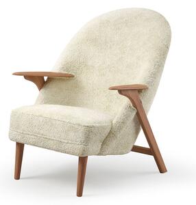 Warm Nordic - Wingman Lounge Chair - Lounge stol - Sheepskin (Off White) - L78 x W85 x H42/96 cm