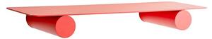 Raawii - Pipeline Duo Shelf - Hylla - Red - H8.5 x L76 x W26.2 cm