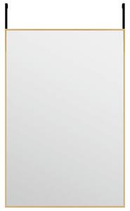 Dörrspegel guld 40x60 cm glas och aluminium