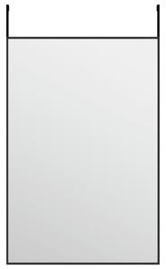 Dörrspegel svart 40x60 cm glas och aluminium