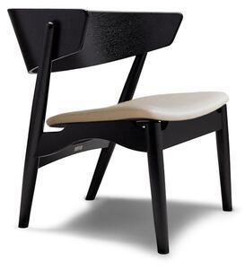 Sibast Furniture - Sibast No.7 Lounge Chair - Lounge stol - Black Oak / Ultra Honey Leather - W71 x H68,5 x SH35 cm
