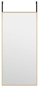 Dörrspegel guld 30x60 cm glas och aluminium