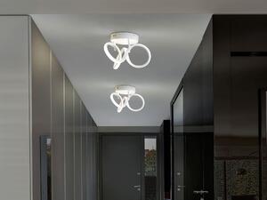 Taklampa Vit Aluminium Järn Integrerade LED-lampor Spiralform Dekorativ Modern Glamourbelysning Beliani