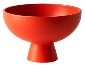 Raawii - Strøm Bowl / Medium - Skål för servering - Strong Coral - Ø19 x H13 cm
