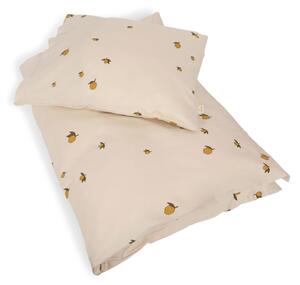 Konges Sløjd - JUNIOR BEDDING GOTS - Sängkläder för barn - LEMON - W100 x L140 cm & W40 x L45 cm