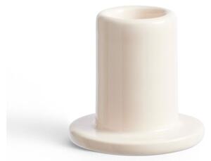 HAY - Tube Candleholder - Ljusstake - Small - Off White - 5,5 x H5 cm