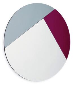 Reflections Copenhagen - NOUVEAU Mirror - Spegel - 90 - Silver/Midnight/Burgundy - Ø90 x 1,2cm