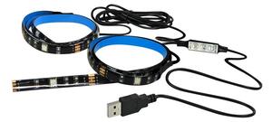 Set 2x LED RGB ljusslinga LED-RGB/4,8W/USB TV mode