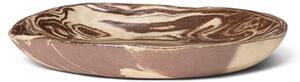 Ferm Living - Ryu Platter - Tallrikar - Ryu Platter - 18.5 - Sand/Brown - W16.5 x D18.5 x H3 cm
