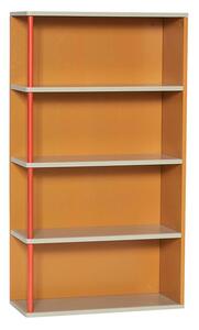 Hübsch - Apollo Shelf Unit - Hyllor - Brun / Röd / Sand - 60 x 25 x H109 cm