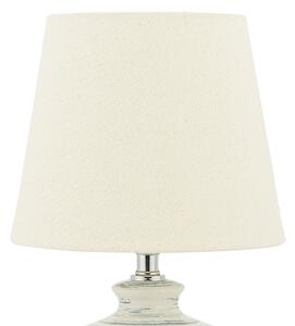 Bordslampa i Beige Porslin Lampfot Beliani