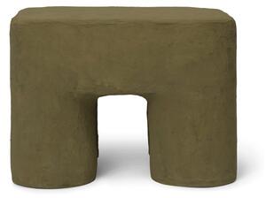 Ferm Living - Podo Stool - Pall för barn - Khaki - W34 x D28 x H25 cm