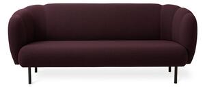 Warm Nordic - Cape Stitch Sofa - Soffa för 2 personer - Merit 040 (Burgundy) - L200 x W82 x H80 cm