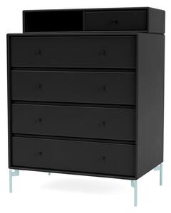 Montana - KEEP - With Flint Legs - Byrå - Black - H 94.8 CM / W 69.6 CM / D 30/46.8 CM