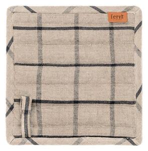 Ferm Living - Hale Pot Holders - Krukhållare - Sand/Black - W: 20 x H: 20 x D: 1 cm