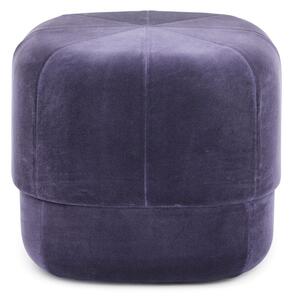 Normann Copenhagen - Circus Velour - Puff - Purple - Small - L: 46 x D: 46 x H: 40 cm