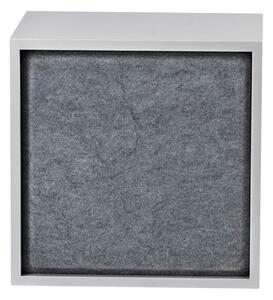 Muuto - Stacked Acoustic Panels - Hylla - Medium - Grey Melange - L: 39,9 x H: 39,9 cm