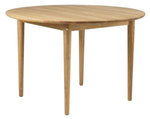 FDB Møbler / Furniture - C62 Bjørk by Unit10 - Matbord - Oak / Natural - H: 75 x Ø: 115 cm