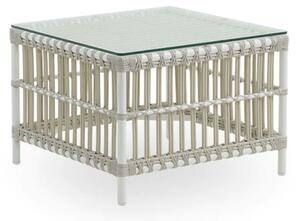 Sika - Caroline Exterior Sidebord - Trädgårdsbord - Dove White - B60 x D60 x H43 cm