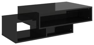 Soffbord svart högglans 105x55x32 cm spånskiva