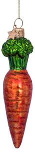 Vondels - Ornament glass orange carrot - Julkula - Orange - Stock sale - H 12.5cm