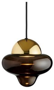Design By Us - Nutty Pendant Lamp - Small - Hängande lampa - Gold Dome - Brown - Ø18,5 x 17,5 cm