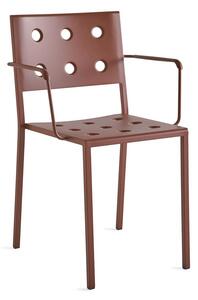 HAY - Balcony Dining Armchair - Trädgårdsstol - Iron Red - H81 x W51 x L52 cm