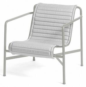 HAY - PALISSADE / Quilted Cushion for Lounge Chair - Kuddar för utomhusbruk - Low - Sky Grey - W117 x D49,5 x H1 cm
