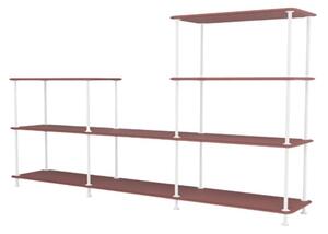 Montana - Montana Free 312000 - Frame: Newwhite - Hyllsystem - 231 Masala Structure - W203.4 x H109.9 x D38 cm