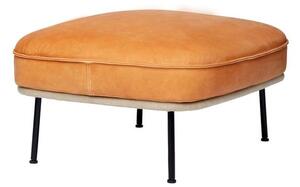 Fogia - Lyra - Fåtölj - Vintage cognac ottoman - W78 x D65 x H40 cm / Seat H40 cm