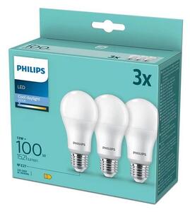 KIT 3x LED glödlampa Philips A67 E27/13W/230V 6500K