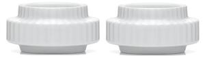 Lyngby Porcelain - Tealight - Ljusstake - White 2 pcs - H3 Ø6.5 cm