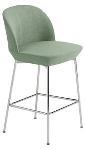 Muuto - Oslo Counter Chair - Barstol - Chrome / Still 941 - W51 x D55 x H93,5 cm