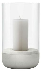 Blomus - CALMA Lantern - Lykta - Light Gray - Medium - H20 x L12 x W12 cm