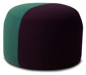Warm Nordic - Dainty Pouf - Puff - Mosaic 682 (Bordeaux) / Sprinkles 974 (Huntergreen) - Ø55 x H39 cm